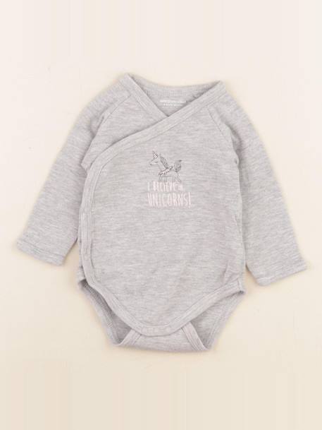 Body - 6 mois Gris 1 - vertbaudet enfant 