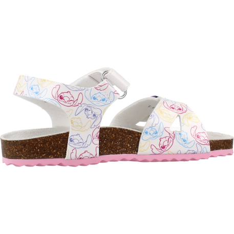 Sandales fille modèle j adriel girl Blanc c1364+Rose c8238 1 - vertbaudet enfant 