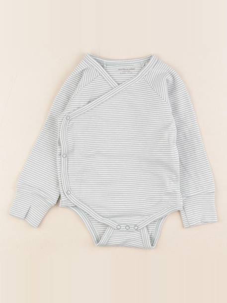 Body - 9 mois Blanc, vert 1 - vertbaudet enfant 