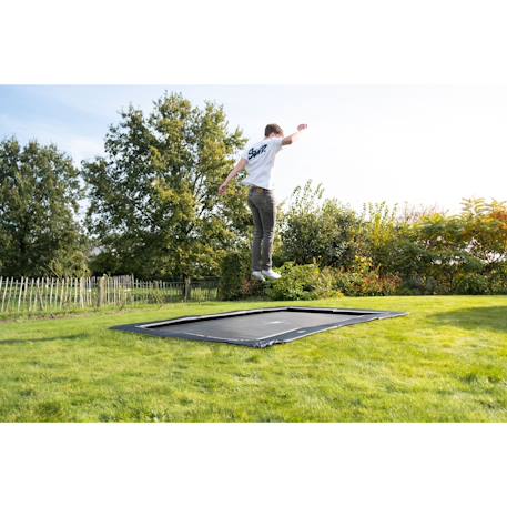 Trampoline de  enterré au ras du sol 244x366cm Noir 3 - vertbaudet enfant 