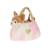 Peluche - peluche girly bag fashionista – chien chihuahua marron et beige avec sac et détails or – 18 cm Beige 1 - vertbaudet enfant 