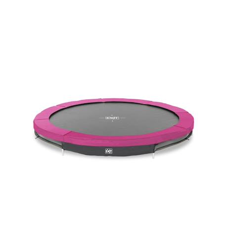 Trampoline enterré rond ø244cm  sans filet Noir+Rose+Vert 7 - vertbaudet enfant 