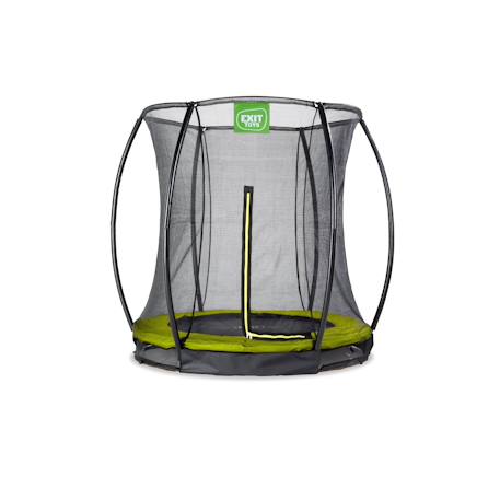 Trampoline enterré rond ø183cm avec filet de sécurité Noir+Rose+Vert 11 - vertbaudet enfant 