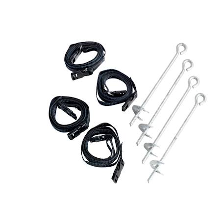 Kit d'ancrage trampoline (4 pièces) Gris 1 - vertbaudet enfant 