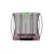 Trampoline enterré rectangulaire 153x214cm avec filet Noir+Rose+Vert 7 - vertbaudet enfant 