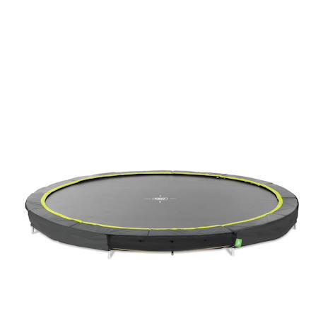 Trampoline enterré rond ø366cm  sans filet Noir+Rose+Vert 1 - vertbaudet enfant 