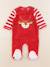 Pyjama velours - 3 mois Rouge 1 - vertbaudet enfant 