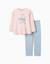 Pyjama long avec imprimé stitch qui brille dans le noir Rose clair 1 - vertbaudet enfant 
