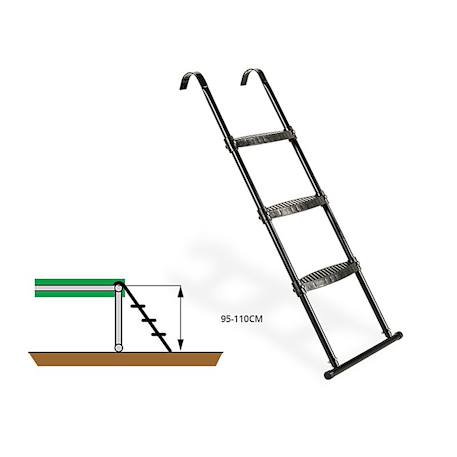 Échelle pour hauteur de cadre de trampoline entre 95-110cm Noir 2 - vertbaudet enfant 