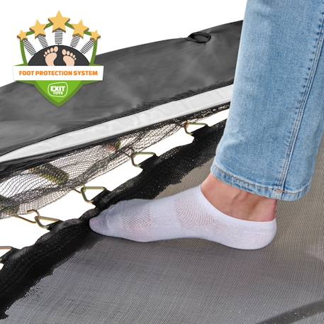 Trampoline lotus premium ø366cm Noir+Vert 6 - vertbaudet enfant 