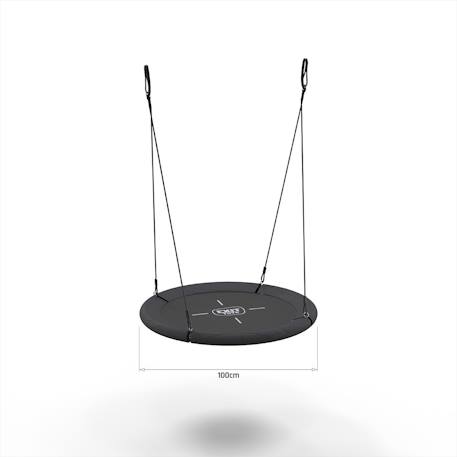 Balançoire nid ronde familiale pour jardin dès 3 ans Noir/gris 3 - vertbaudet enfant 