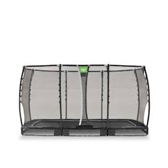 Jouet-Trampoline semi-enterré rectangulaire 214x366cm protection pieds