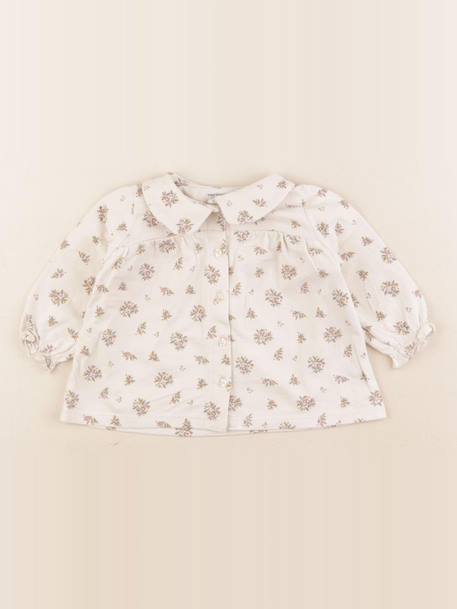 Tee-shirt - 6 mois Beige 1 - vertbaudet enfant 
