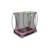 Trampoline enterré rectangulaire 153x214cm avec filet Noir+Rose+Vert 9 - vertbaudet enfant 