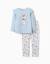 Pyjama à manches longues avec imprimé stitch & angel Bleu clair 1 - vertbaudet enfant 