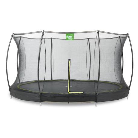 Trampoline enterré rond ø427cm avec filet de sécurité Noir+Rose 1 - vertbaudet enfant 