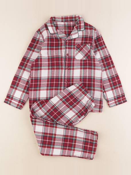 Pyjama coton - 6 ans Blanc, rouge 1 - vertbaudet enfant 