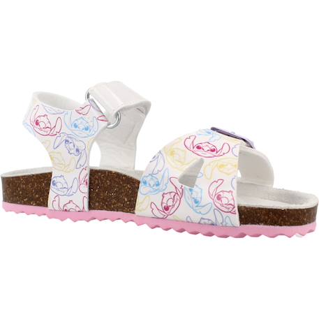 Sandales fille modèle j adriel girl Blanc c1364+Rose c8238 5 - vertbaudet enfant 