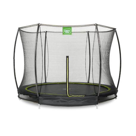 Trampoline enterré rond ø305cm avec filet de sécurité Noir+Rose+Vert 1 - vertbaudet enfant 