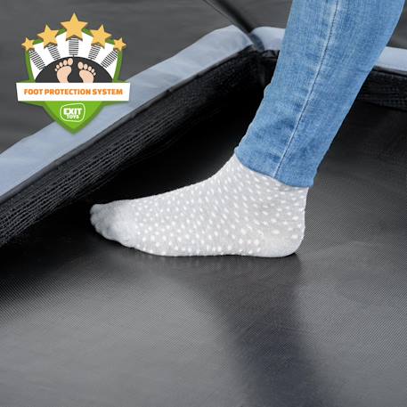Trampoline enterré au ras du sol rectangulaire 305x519cm Noir 4 - vertbaudet enfant 