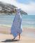 Serviette plage enfant  avec capuche microfibre Bleu+Rose 6 - vertbaudet enfant 