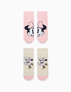 -Lot de 2 chaussettes antidérapantes avec imprimés minnie