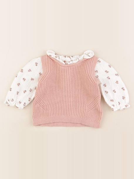 Pull - 3 mois Rose 1 - vertbaudet enfant 