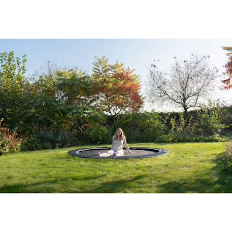 Trampoline de  enterré au ras du sol ø305cm Noir 3 - vertbaudet enfant 