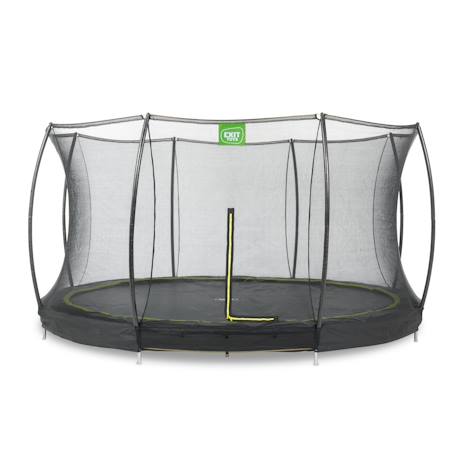 Trampoline enterré rond ø366cm avec filet de sécurité Noir+Rose+Vert 1 - vertbaudet enfant 