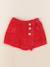 Jupe short - 4 ans Rouge, argent 1 - vertbaudet enfant 