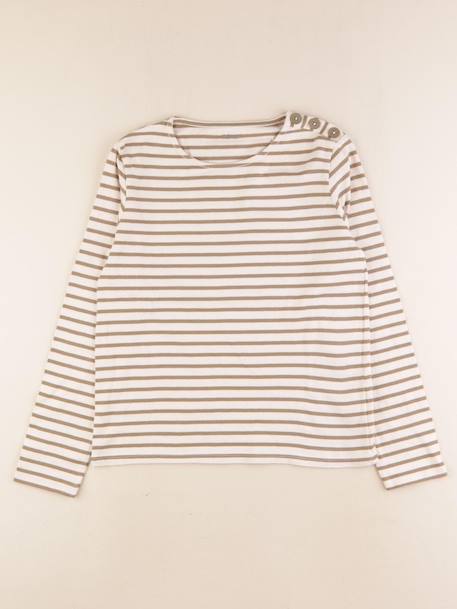 Tee-shirt - 12 ans Beige, vert 1 - vertbaudet enfant 