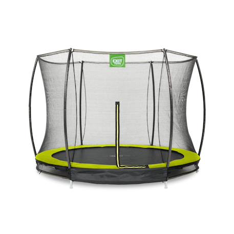 Trampoline enterré rond ø244cm avec filet de sécurité Noir+Rose+Vert 13 - vertbaudet enfant 