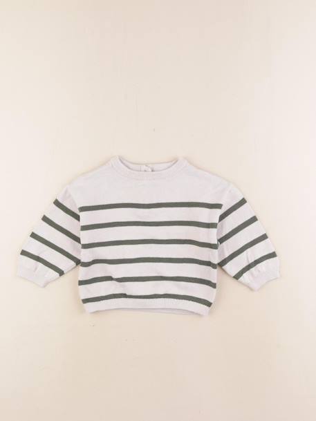 Pull - 12 mois Beige, vert 1 - vertbaudet enfant 