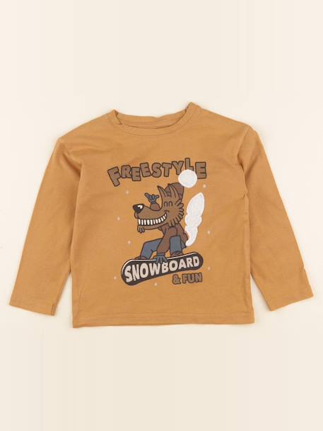 Tee-shirt - 5 ans Marron 1 - vertbaudet enfant 