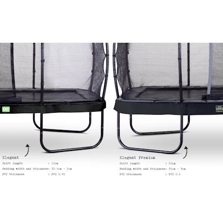 Trampoline elegant premium de 214x366cm Noir+Vert 4 - vertbaudet enfant 
