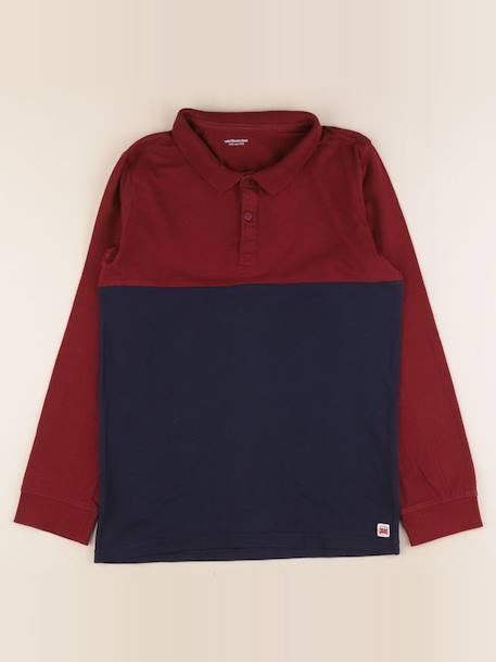 Polo - 12 ans Bleu, rouge 1 - vertbaudet enfant 