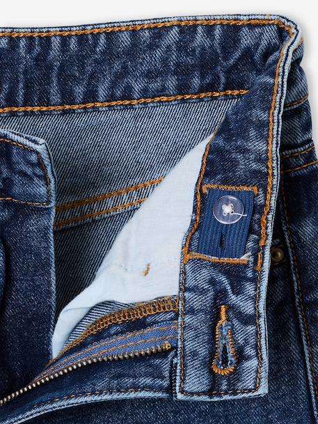 Jean droit fille bleu foncé+bleu moyen+denim gris 3 - vertbaudet enfant 
