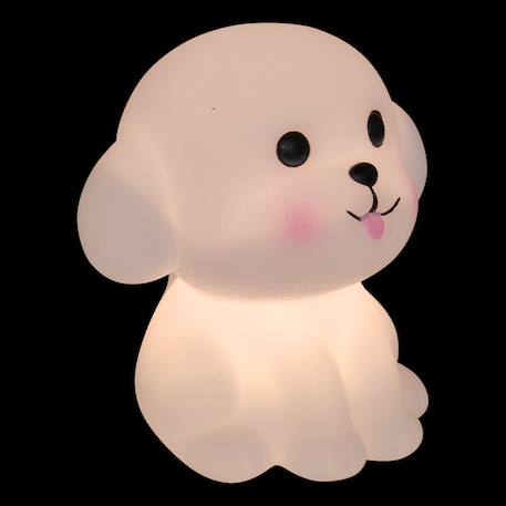 Veilleuse chien enfant softy blanc 9,5x8x9,9 cm Beige 2 - vertbaudet enfant 
