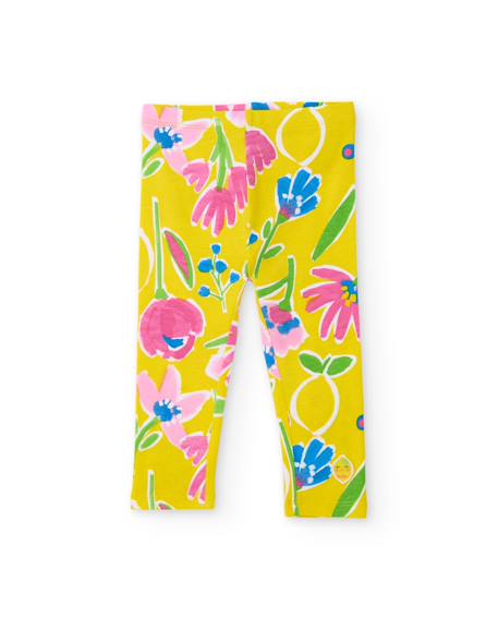 Fille-Pantalon-Legging fille en maille au style joyeux