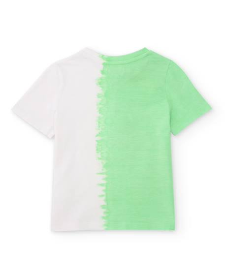T-shirt garçon en maille avec effet dégradé Vert 2 - vertbaudet enfant 