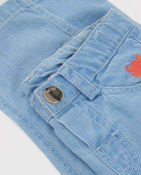 Pantalon garçon en denim doux Bleu 4 - vertbaudet enfant 