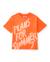 T-shirt garçon en maille avec grand imprimé sur le devant Orange 1 - vertbaudet enfant 