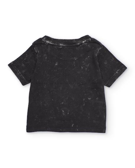 T-shirt fille en maille effet délavé Gris 2 - vertbaudet enfant 