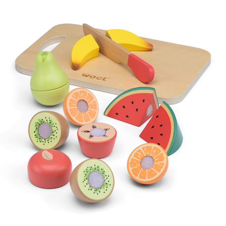 Fruits en bois à découper Beige 6 - vertbaudet enfant 