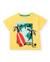 T-shirt garçon en maille avec imprimé estival Jaune 1 - vertbaudet enfant 