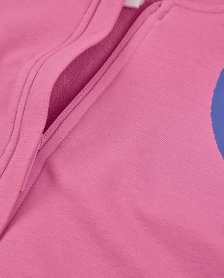 Sweat pour fille en maille avec coupe courte Rose 3 - vertbaudet enfant 