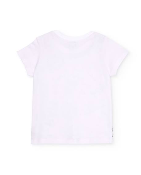 T-shirt garçon en maille au style bande dessinée Blanc 2 - vertbaudet enfant 