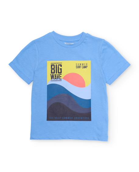 T-shirt garçon en maille avec graphique sur le devant  - vertbaudet enfant