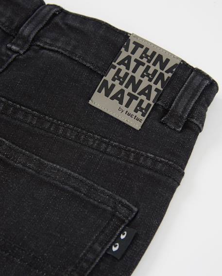 Pantalon garçon en toile et denim Gris 4 - vertbaudet enfant 