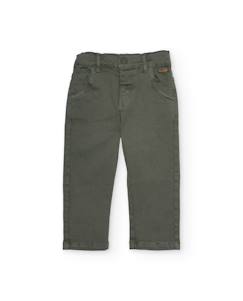 Pantalon pour garçon en tissu avec taille à ajustement intérieur  - vertbaudet enfant